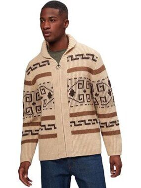 Pendleton - Mens The Original Westerley Sweater, size meduim US mens, color tan.